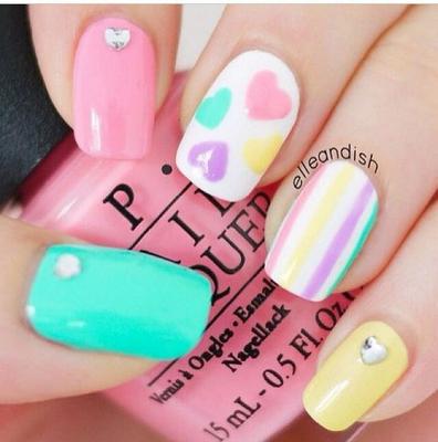 Ya conocías estas hermosas uñas color pastel ? | Belleza