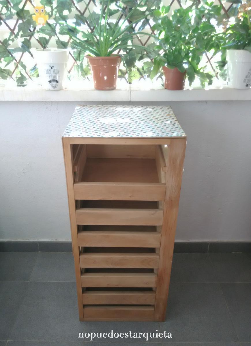 Mueble cajonera recuperado con chalk paint, Americana decor. Pintura a la tiza. Diy.