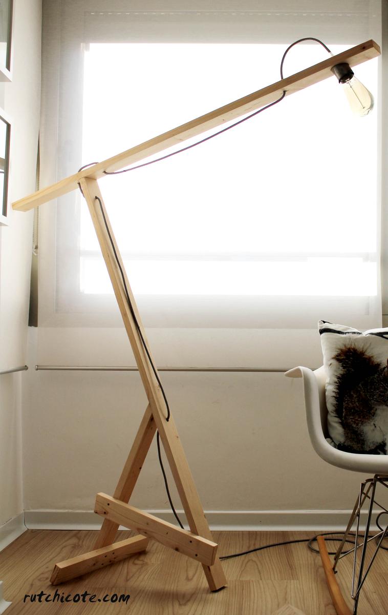 Lampara-de-madera-lowcost