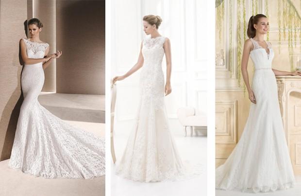 Vestidos con puntilla novias 2016
