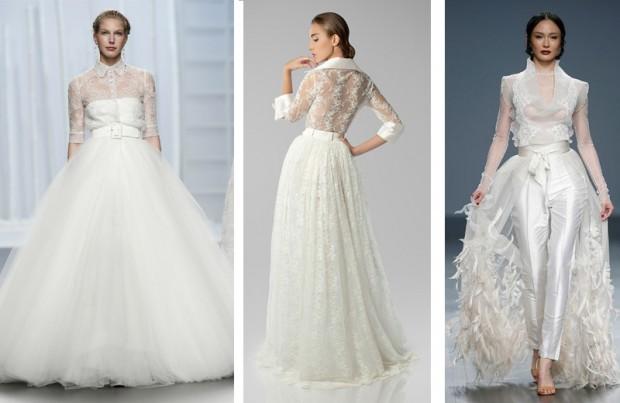 Vestidos 2 piezas novias 2016