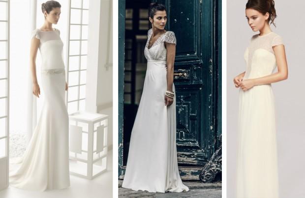 Corte romantico vintage novias 2016