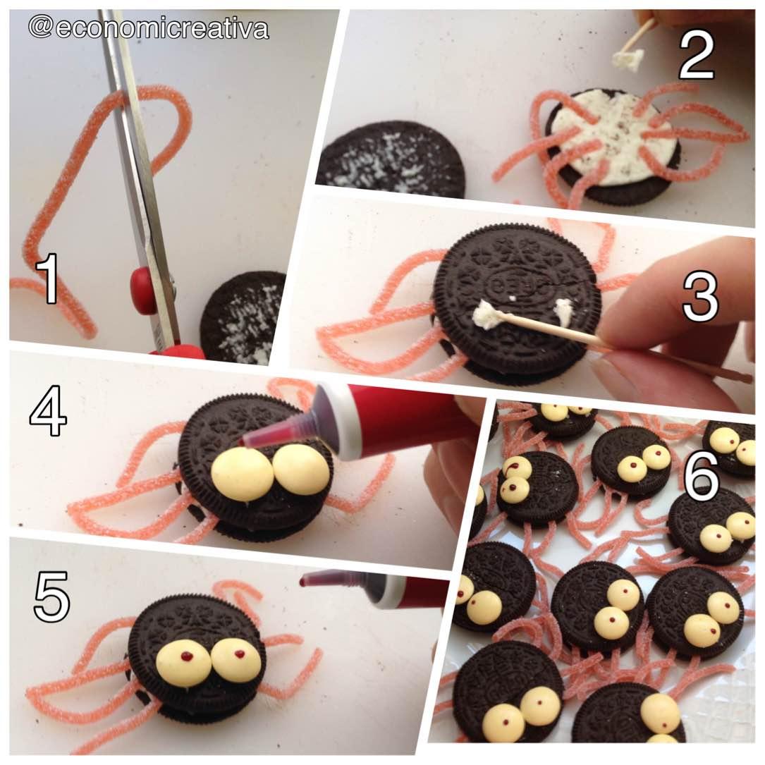 Chuches de Halloween - Arañas de Oreo