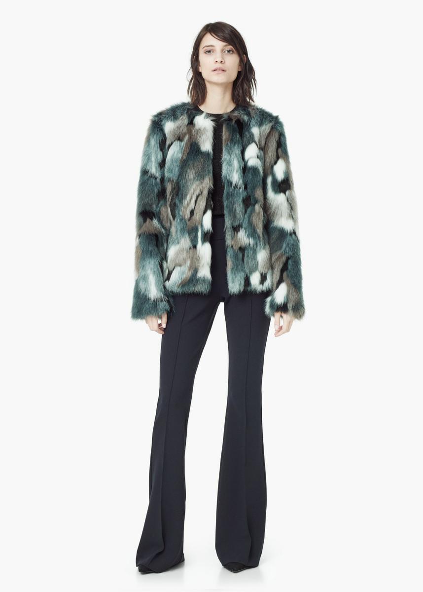 abrigo de pelo de mango