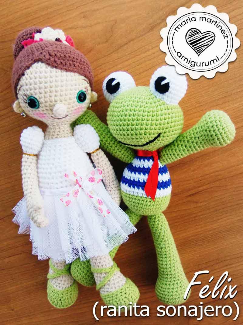 Maria Martinez Amigurumi: Ranita Sonajero, patrón gratis en español (FREE PATTERN by Lilleliis)