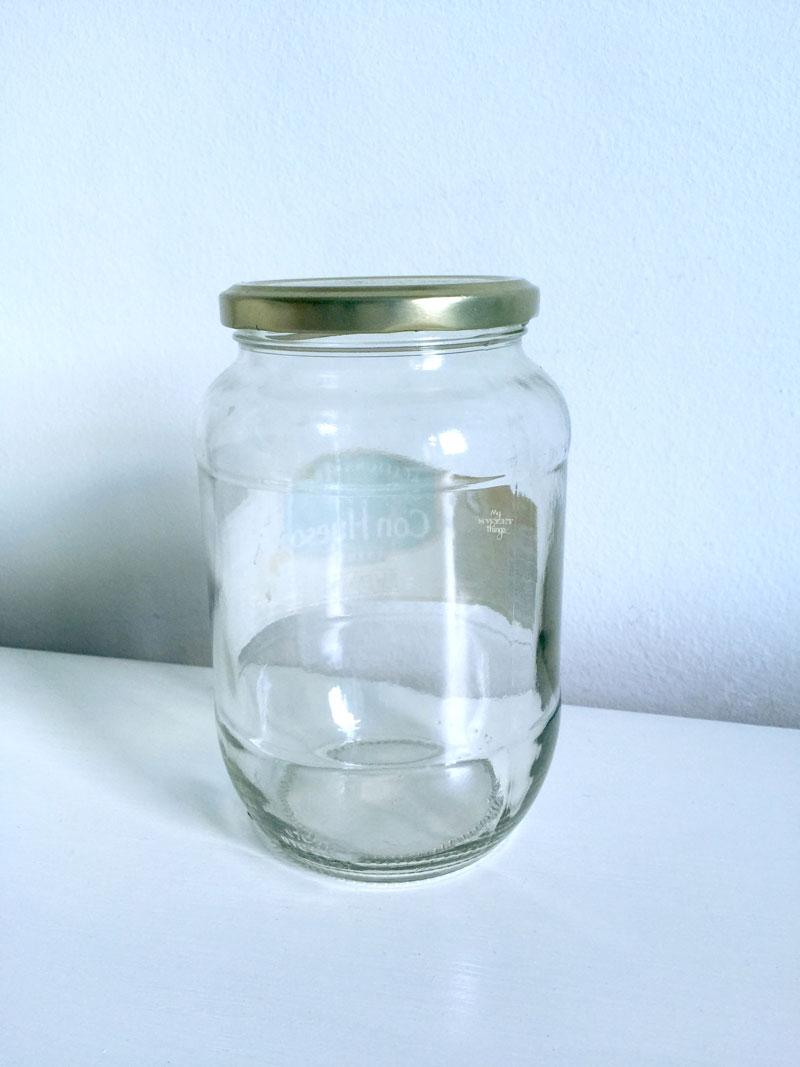 Treat jar for our doggie | Plain Glass Jar | Via www.sweethings.net