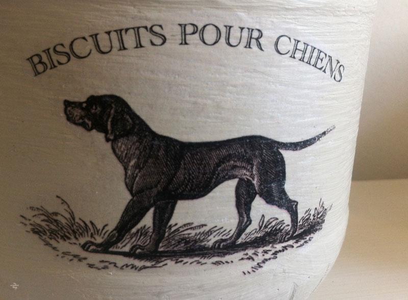 Treat jar for our doggie | Vintage Dog Image | Via www.sweethings.net