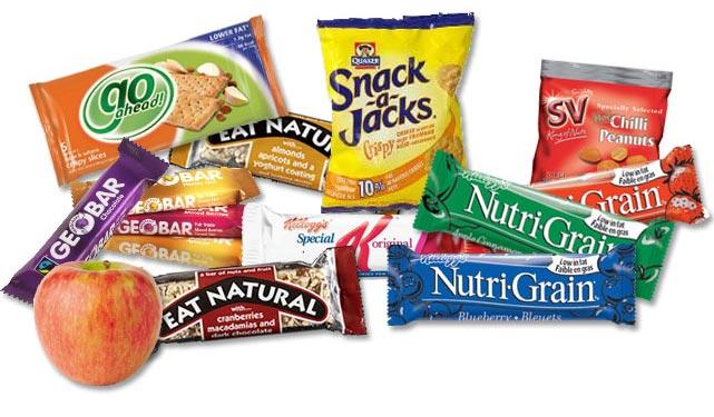snacks no saludables