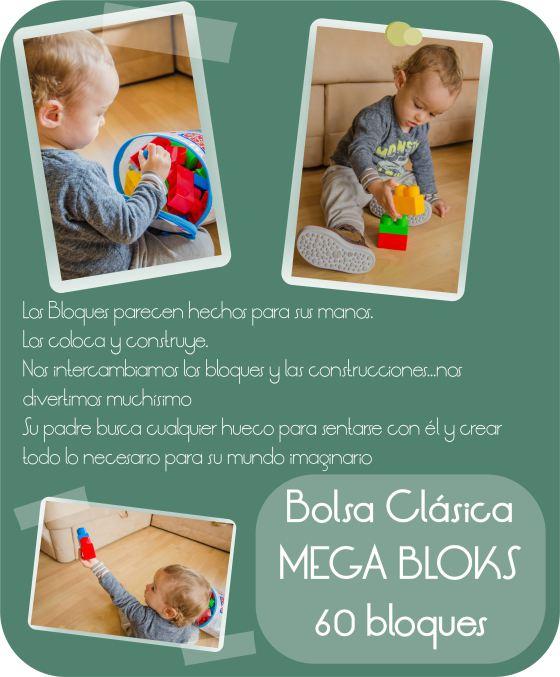 Jugando Bolsa Clásica Mega Bloks 60 bloques