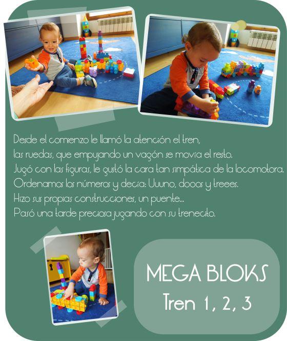 Juego Mega Bloks Tren 1, 2, 3