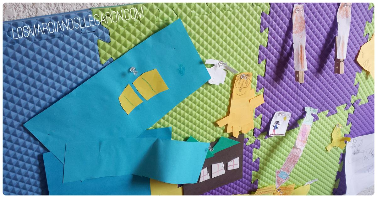 pizarra de pared con foami