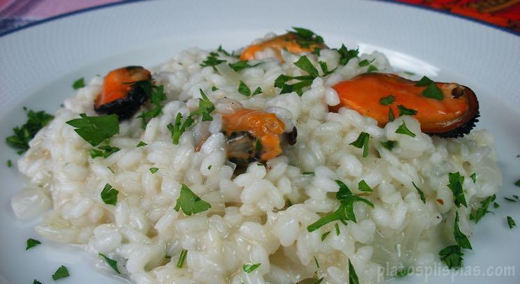 Risotto de mejillones