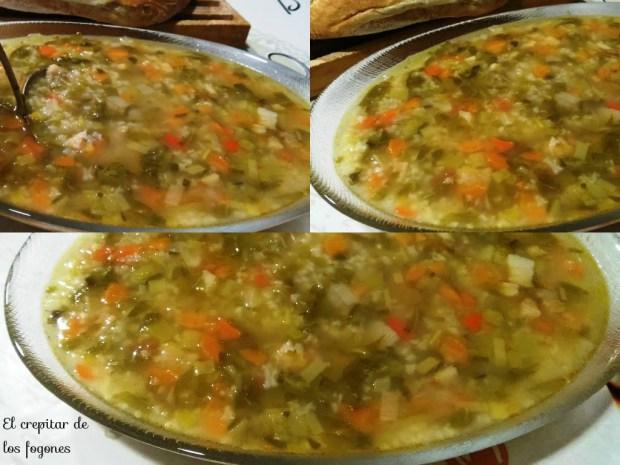 minestrone con arroz