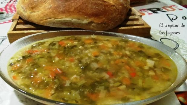 minestrone con arroz