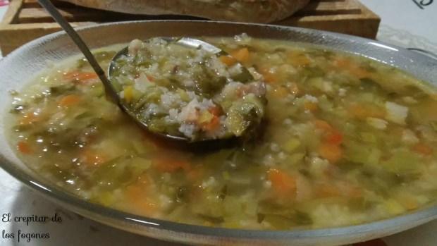 minestrone con arroz