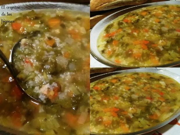 minestrone con arroz