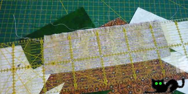 Cortamos el sobrante de las telas