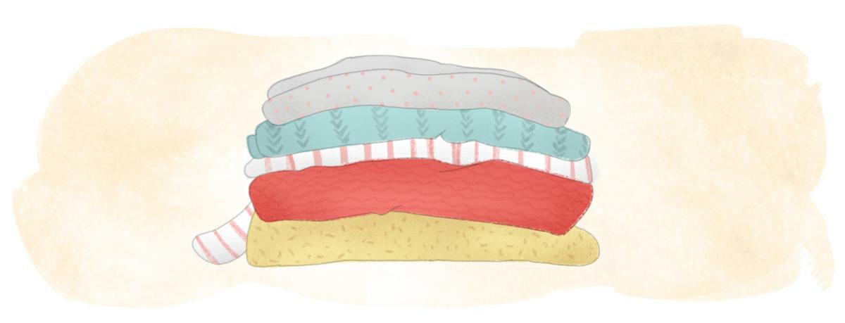 ropa doblada illustration by 