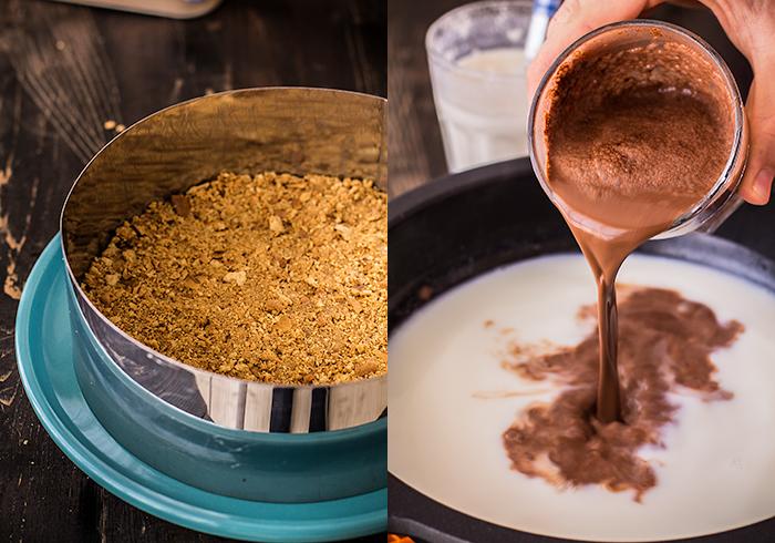 paso a paso base de galletas para tarta