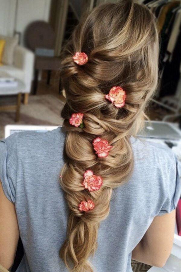 trenza con accesorios