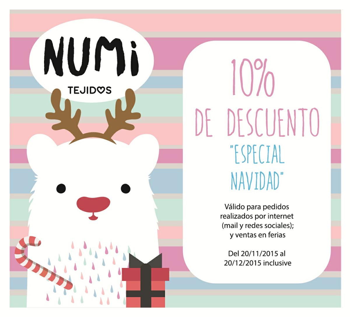 folleto descuentos especial navidad - numi tejidos