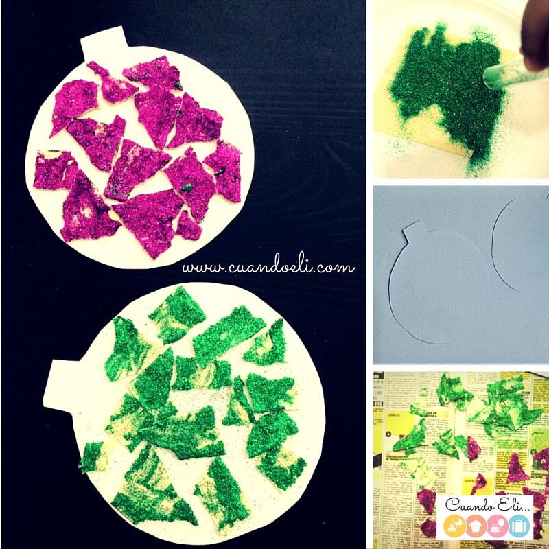 Bolas de Navidad de Lasaña y Brillantina 3