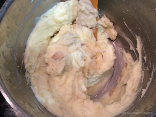 Puré de patatas listo