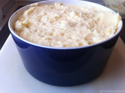 Armando el pastel de carne