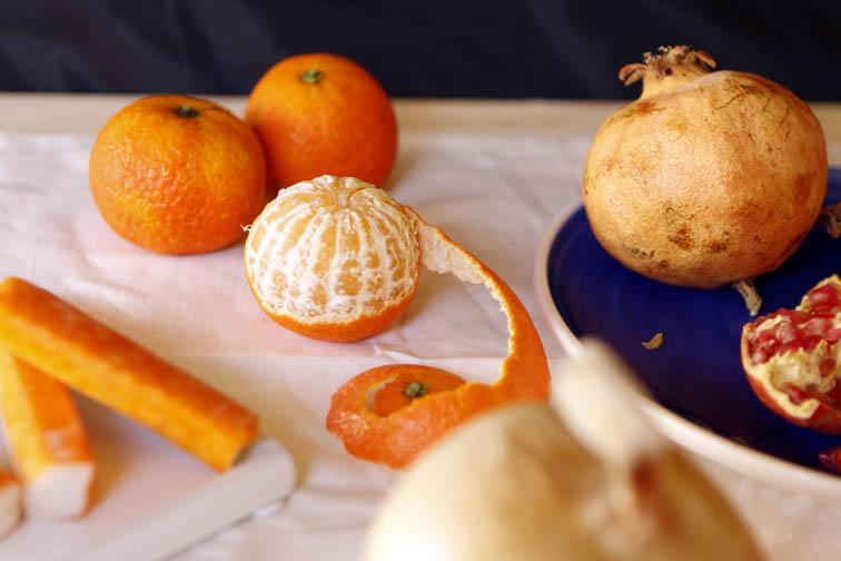 Ensalada con granada y naranja 11