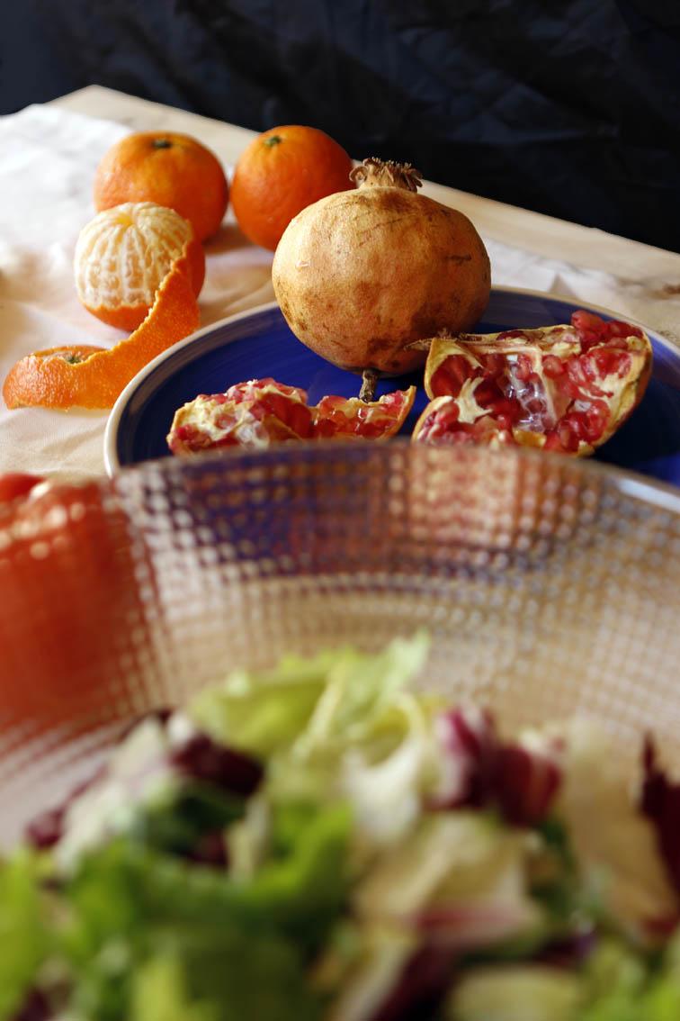 Ensalada con granada y naranja 14