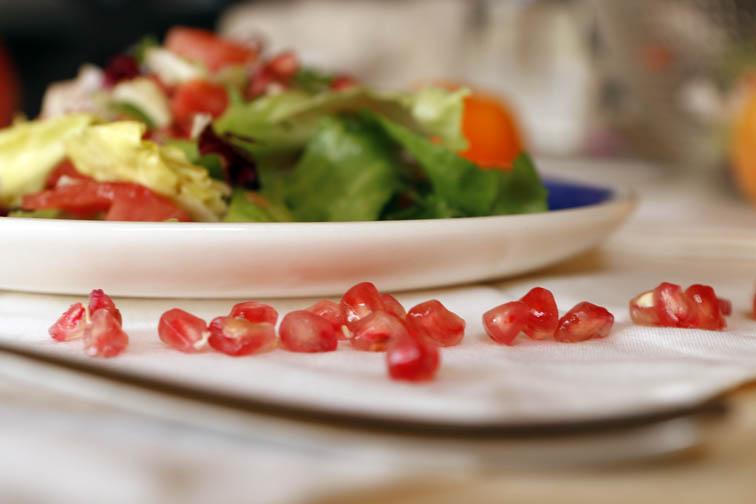 Ensalada con granada y naranja 44