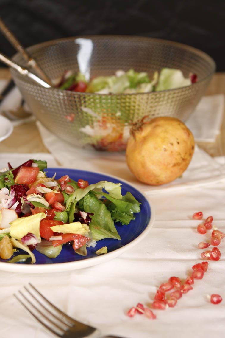 Ensalada con granada y naranja 39