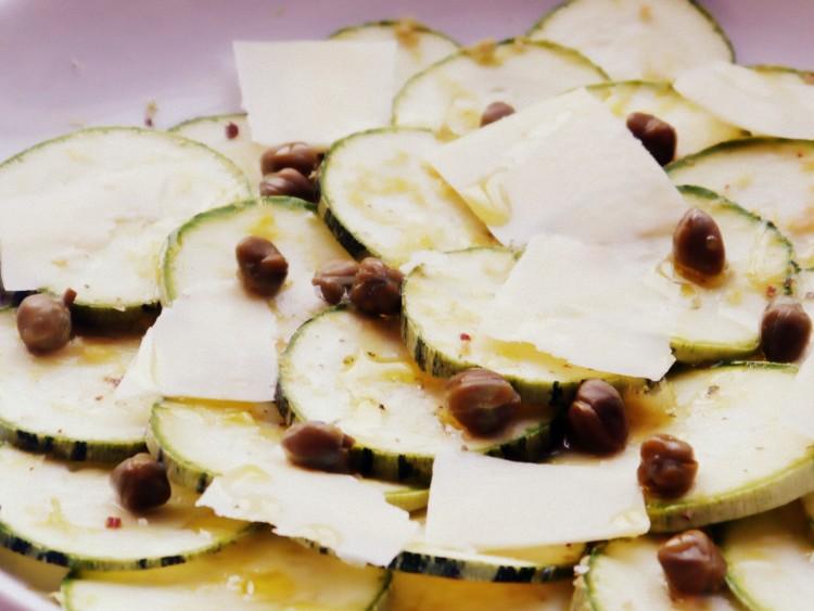 ensaladas de verano carpaccio de calabacin