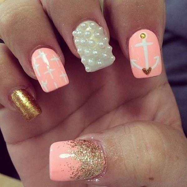 uñas con accesorios 3D