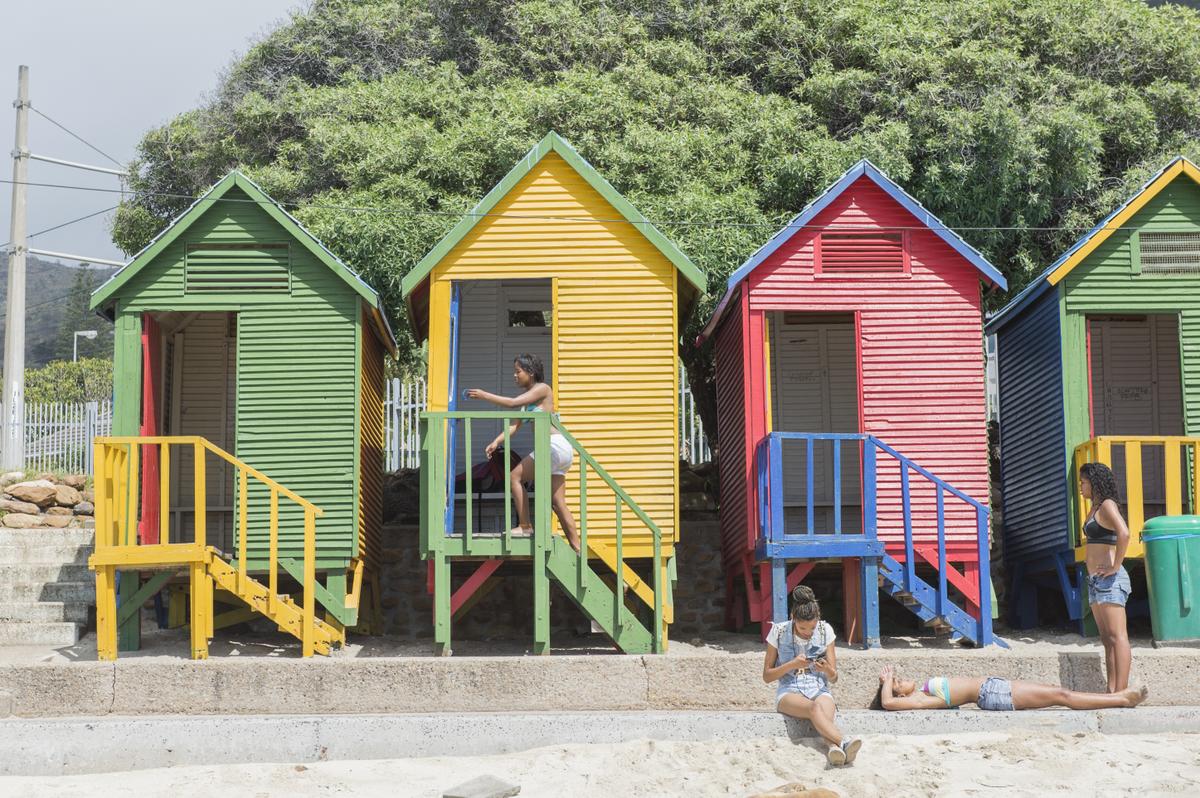 Omklädningsrummen vid stranden i St James.