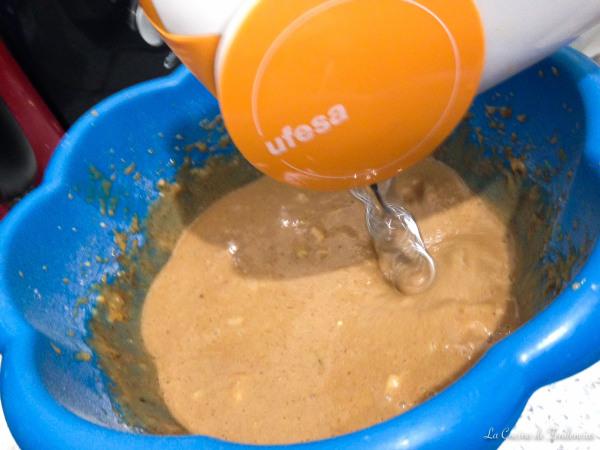 bundt cake de chocolate y plátano