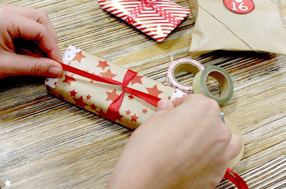 calendario de adviento DIY paquetes maisons