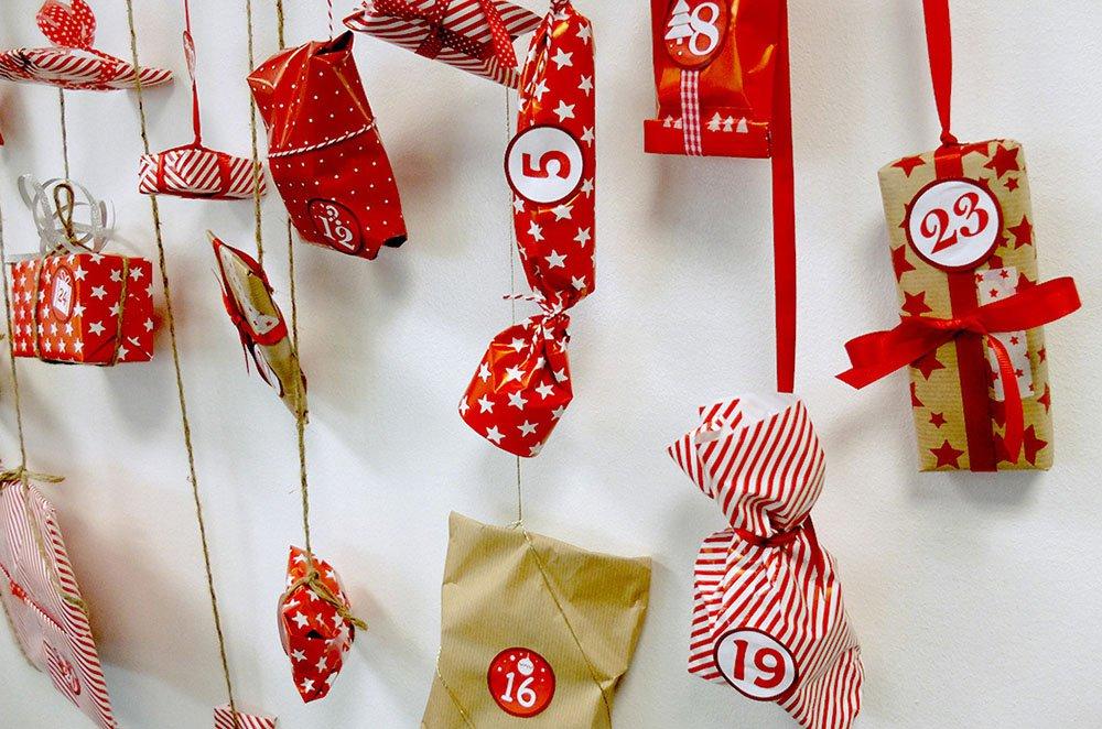 calendario de adviento DIY poner numeros maisons