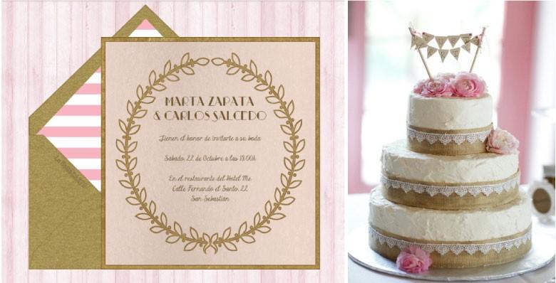 Invitaciones-de-boda-invitaciones-para-bodas-tarta-rosa-y-dorada-boda-rosa-y-dorado-boda-LaBelleCarte-La-Belle-Carte