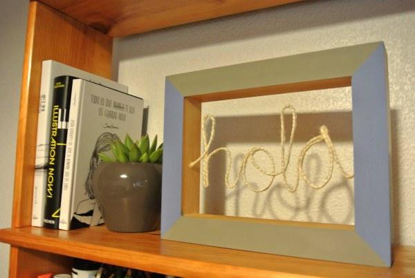 Marco con palabra de cuerda