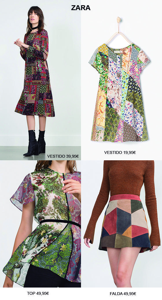 Tendencia patchwork. ZARA