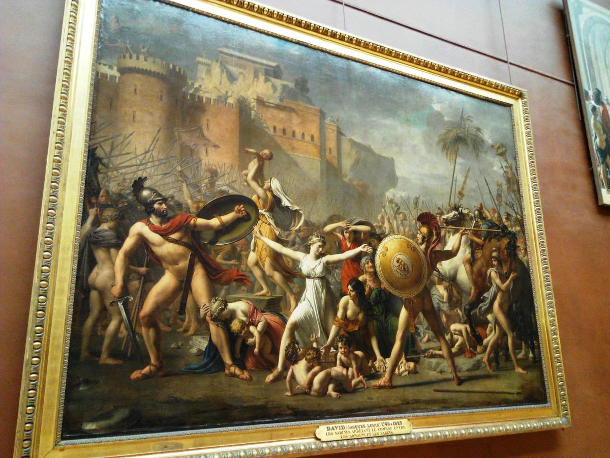 La intervención de las sabinas, Jacques Louis David, 1ª Planta: Ala Denon