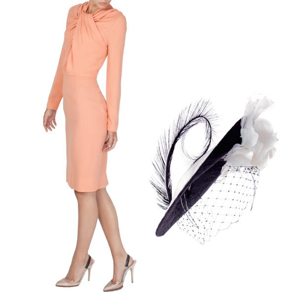 vestido y complementos de alquiler