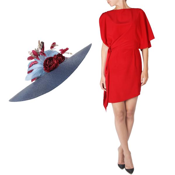 vestido y complementos de alquiler