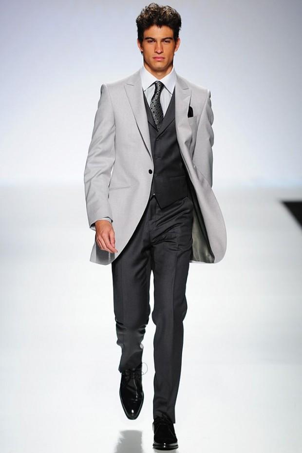 trajes de novio color gris