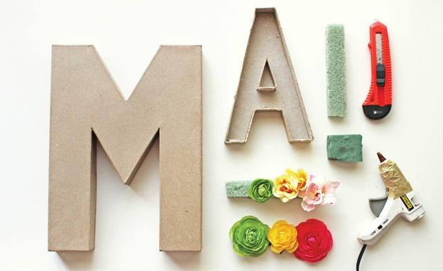 letras de flores bemydeco