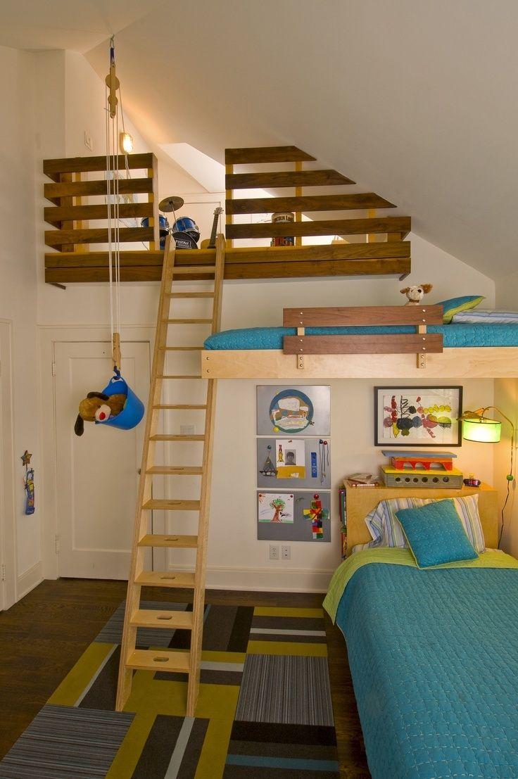 aprovechando espacios verticales dormitorio con altura infantil kids decoratualma dta