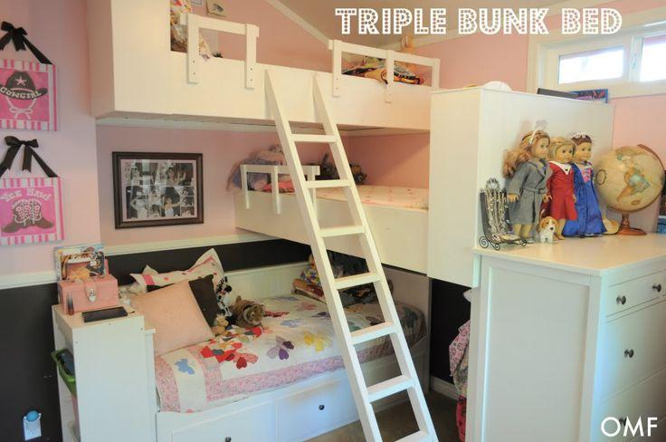 Dormitorio infantil triple lietera decoratualma dta