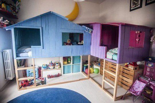 Dormitorio infantil con casitas vecinas decoratualma dta