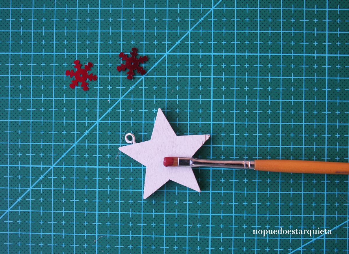 Adorno de navidad handmade. Estrella diy. Christmas.